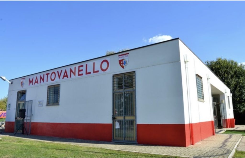 Campo sportivo di Borgochiesanuova dove sono in corso i lavori