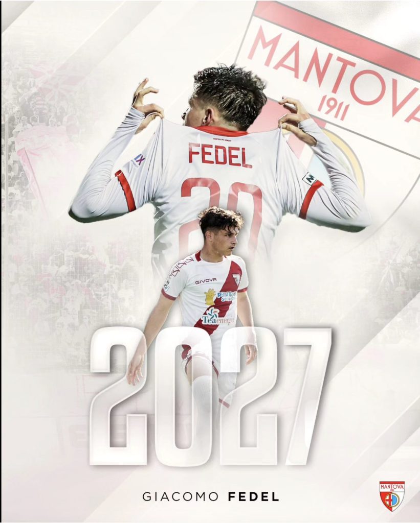 Il centrocampista del Mantova, Giacomo Fedel, non vede l'ora di iniziare