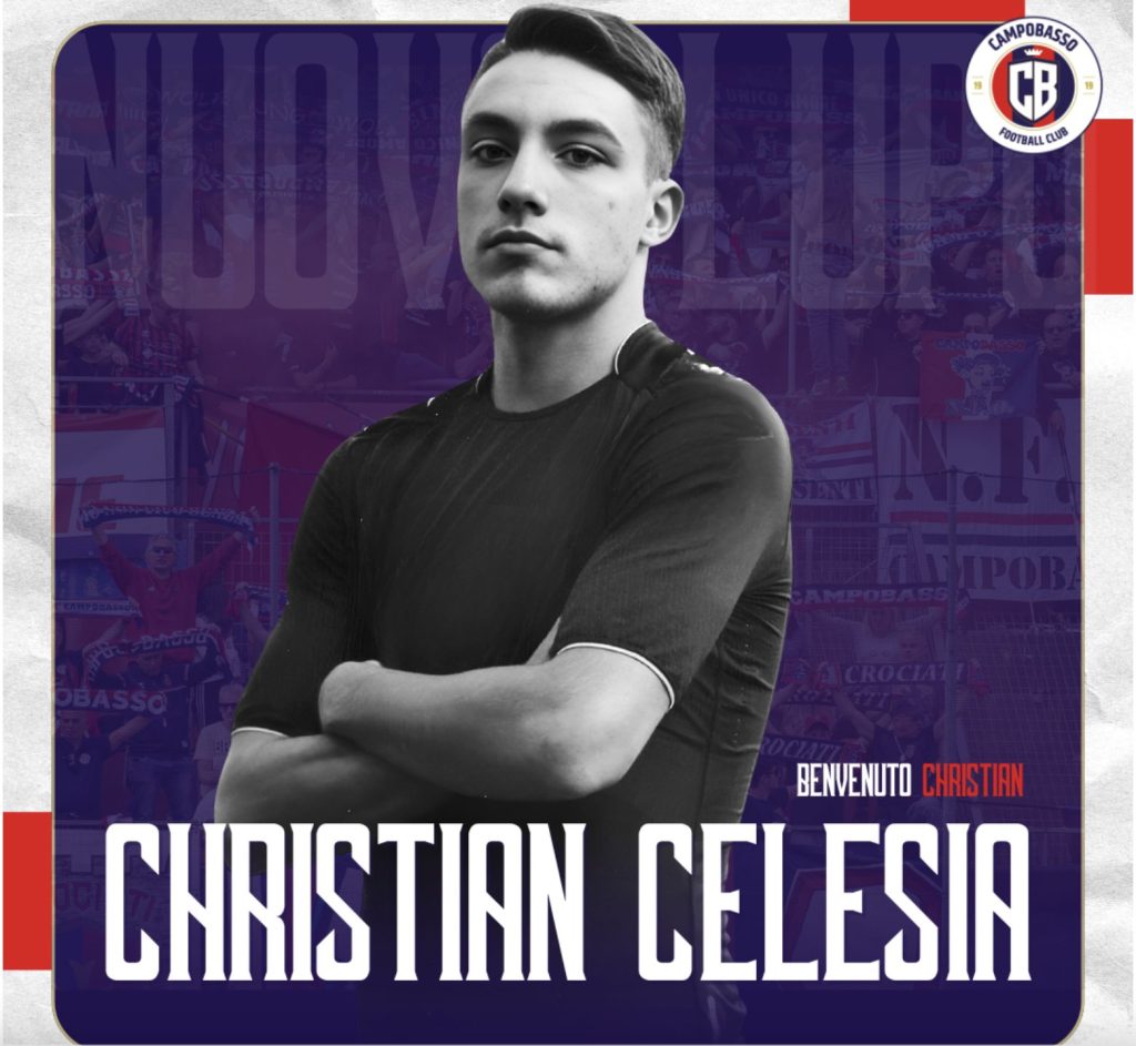 Christian Celesia vola a Campobasso