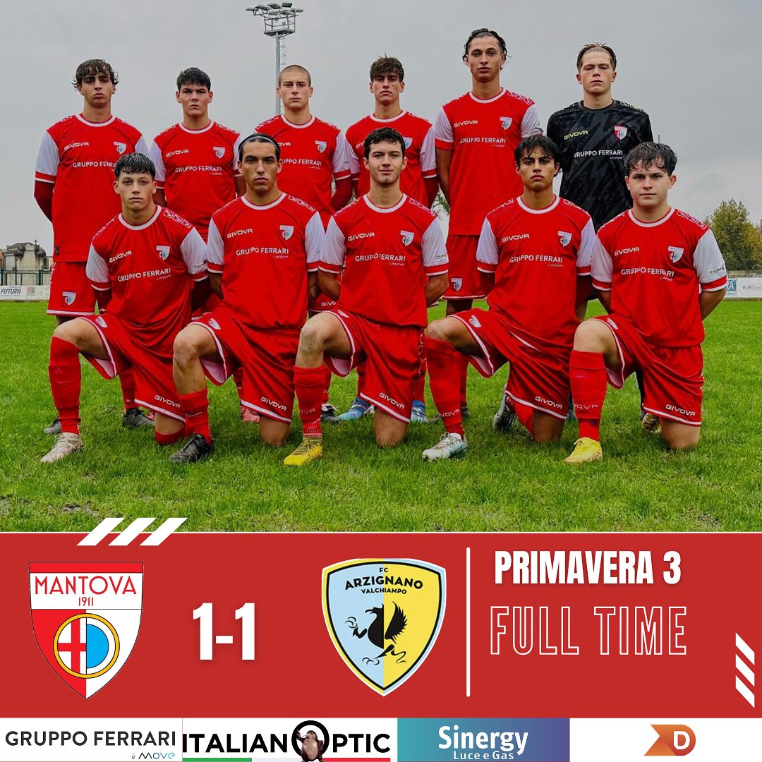La giovanile biancorossa Primavera strappa l'1-1 in rimonta con l'Arzignano