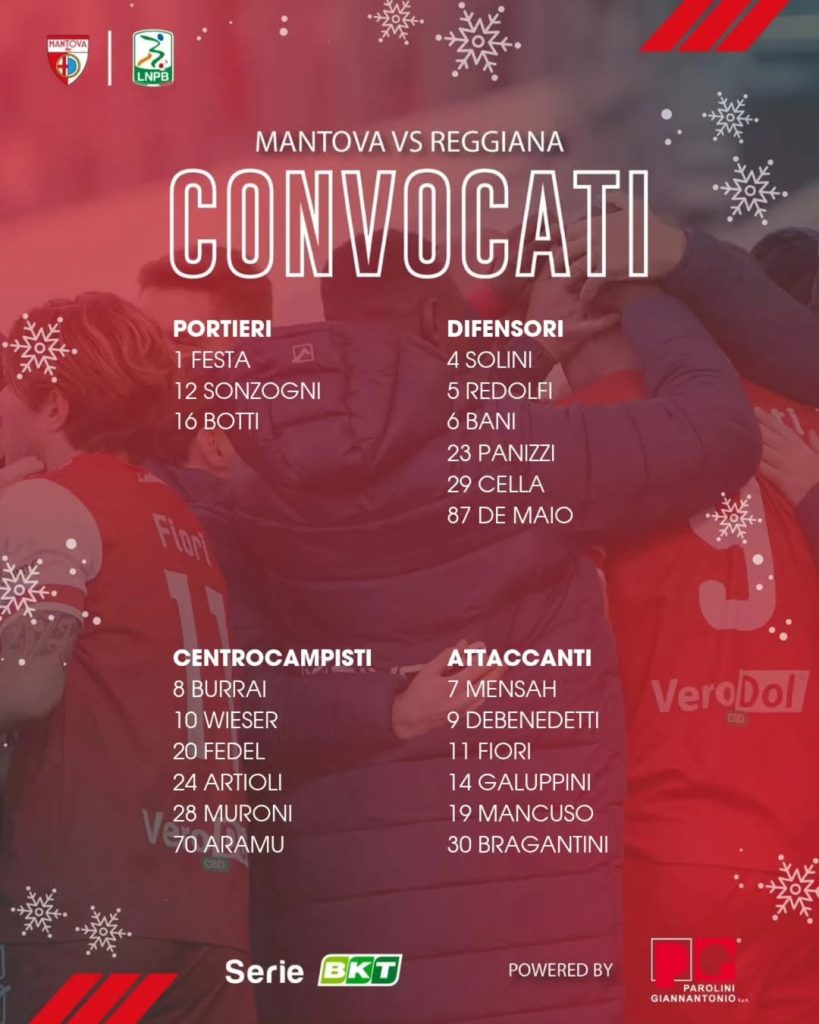 Burrai torna tra i convocati, mentre Maggioni out per infortunio