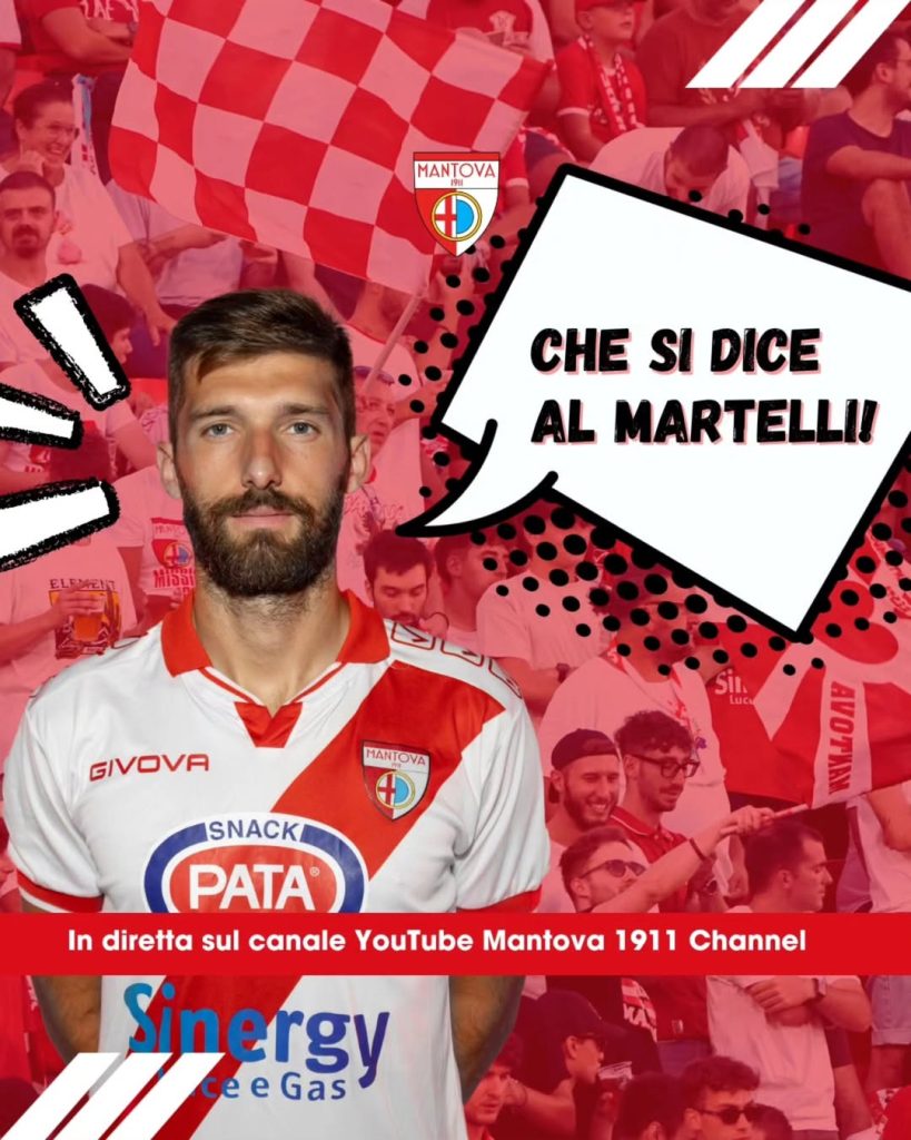 Il bomber sarà l'ospite del format "Che si dice al Martelli?"