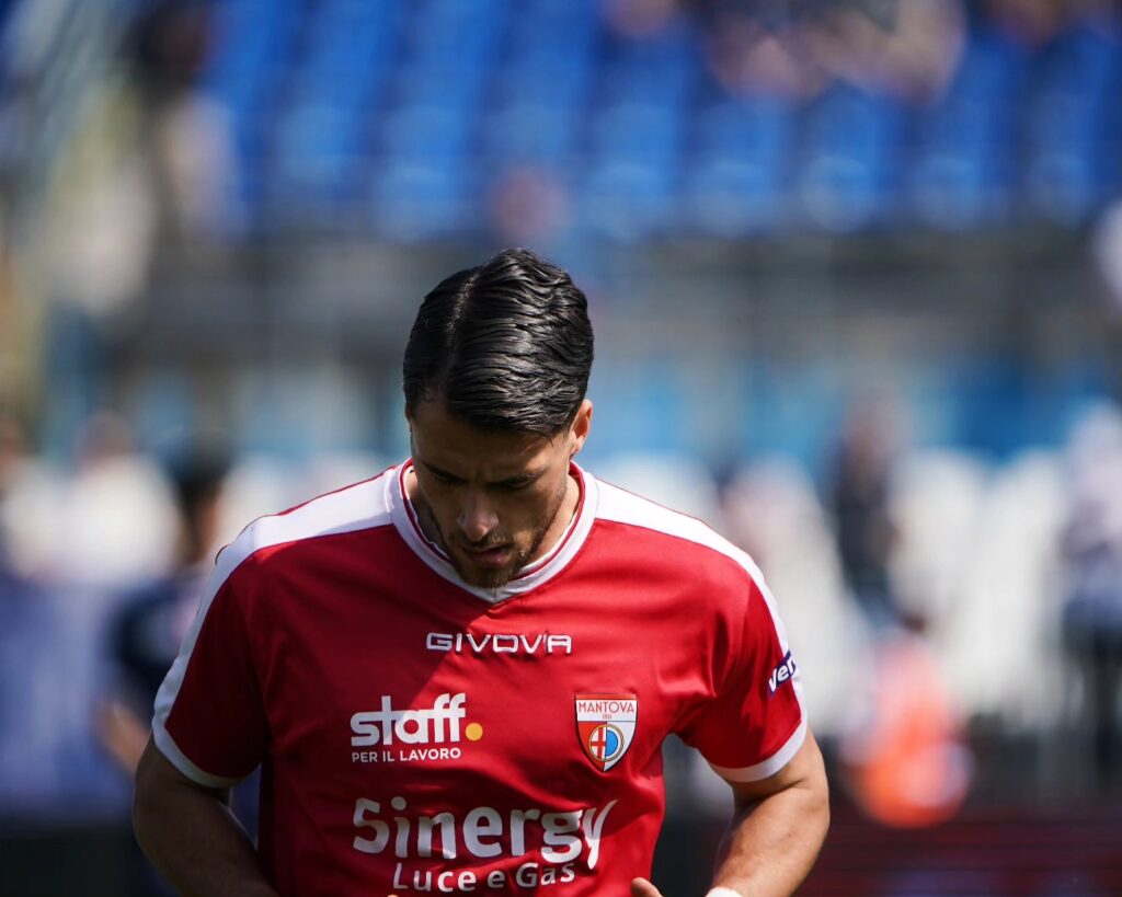 Il difensore biancorosso Cristiano Bani