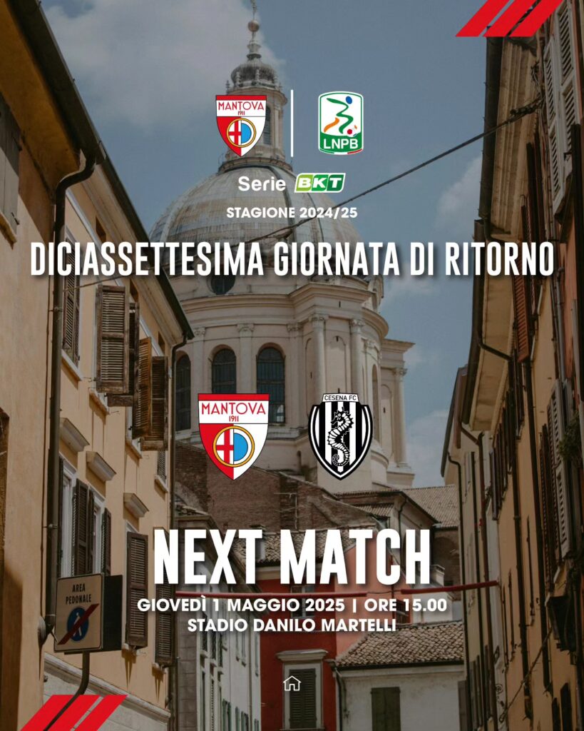 Le probabili formazioni di Mantova-Cesena