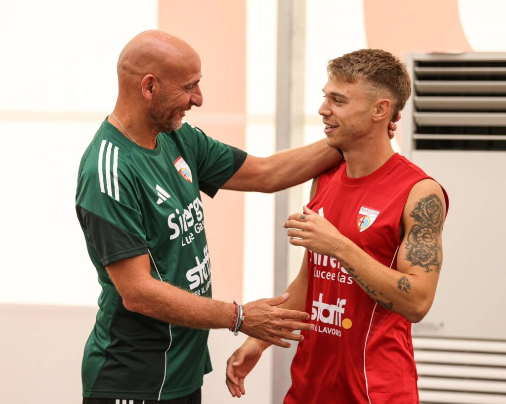 Mister Possazini, a sinistra, assieme a Federico Artioli
