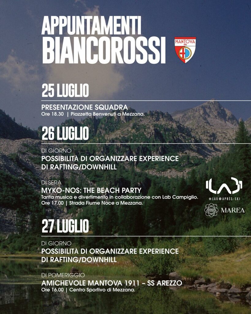 Le iniziative a Mezzana per i tifosi