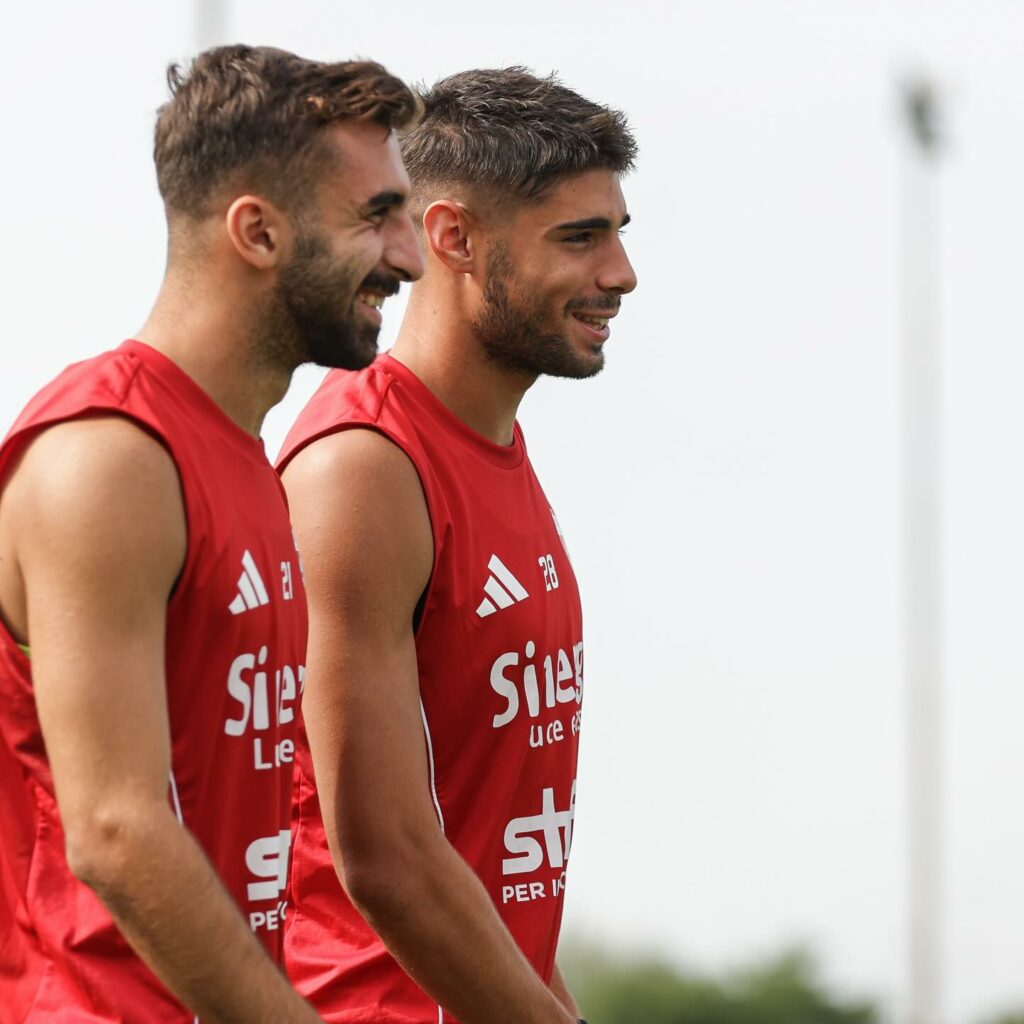 Lunedì pomeriggio allenamento a ranghi ridotti al Sinergy Center (Fotografia pubblicata su gentile concessione di Mantova 1911 che ne detiene la proprietà)