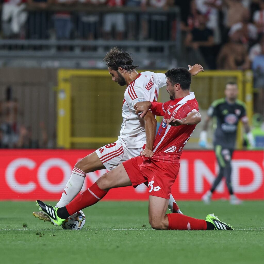 L'attaccante del Mantova Leonardo Mancuso (Fotografia pubblicata su gentile concessione di Mantova 1911 che ne detiene la proprietà”)