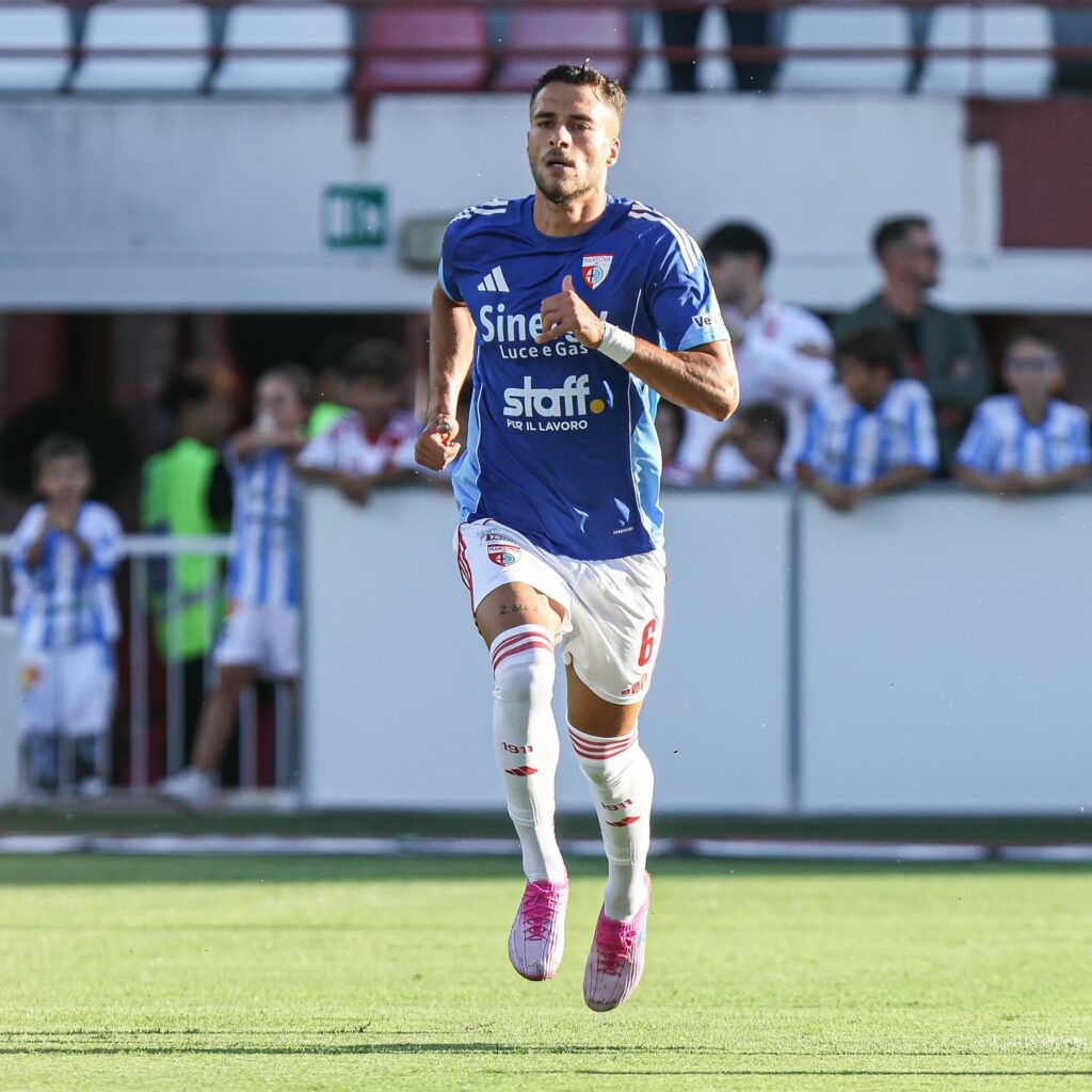 Bani è stato sanzionato per la prima volta dal Giudice Sportivo (Fotografia pubblicata su gentile concessione di Mantova 1911 che ne detiene la proprietà)