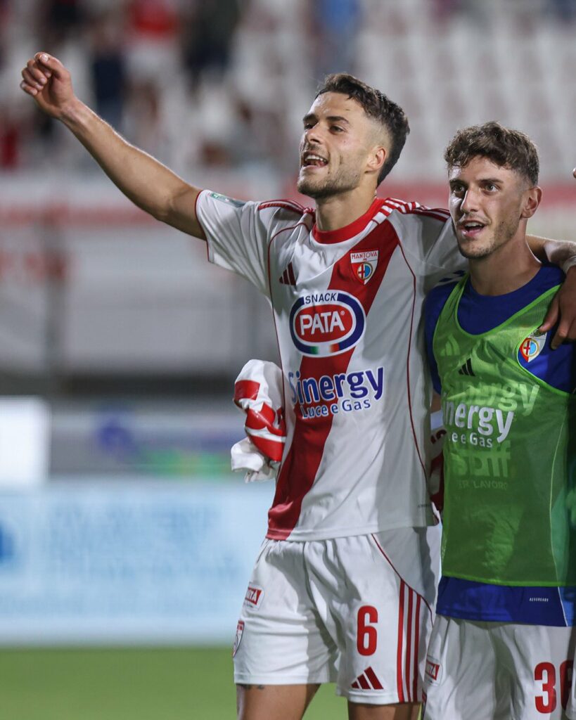 Da valutare alla ripresa le condizioni di Bani e Paoletti (in foto) (Fotografia pubblicata su gentile concessione di Mantova 1911 che ne detiene la proprietà)