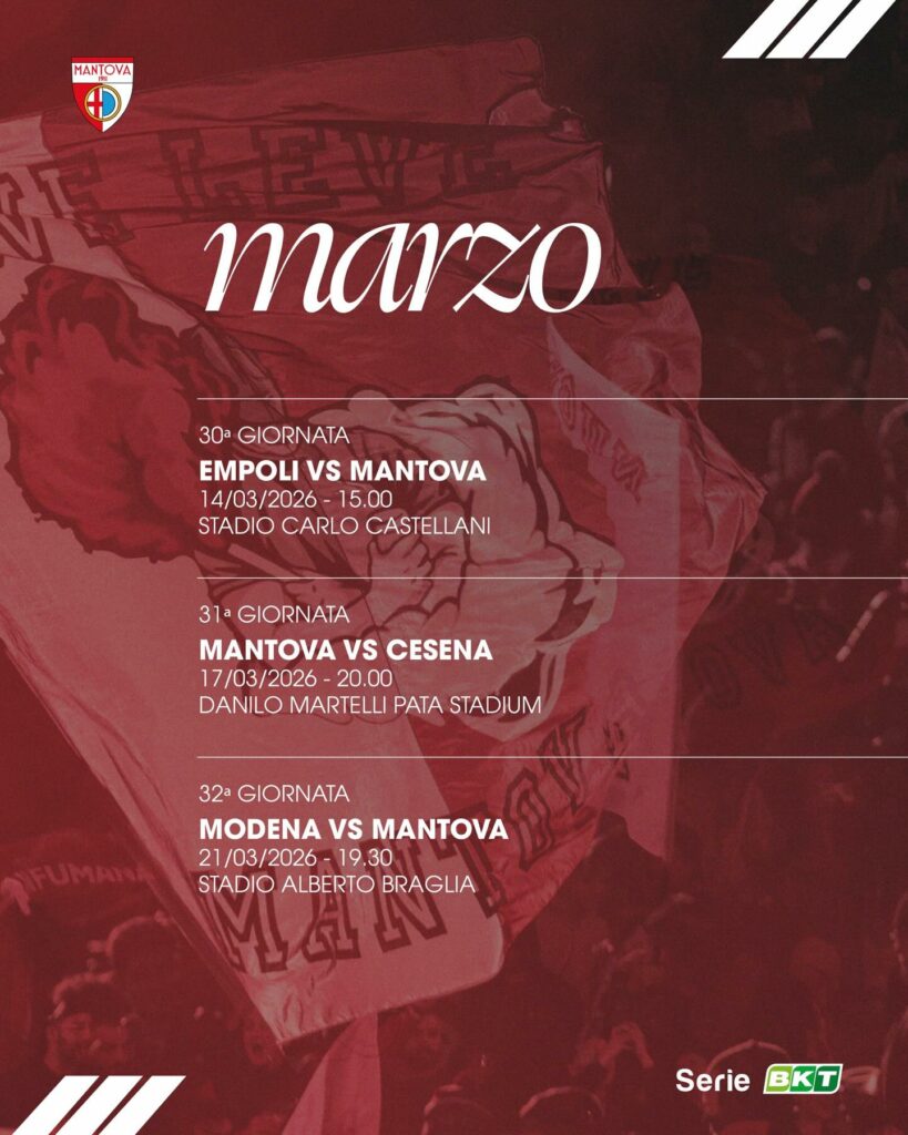 calendario dalla 30ª alla 32ª giornata