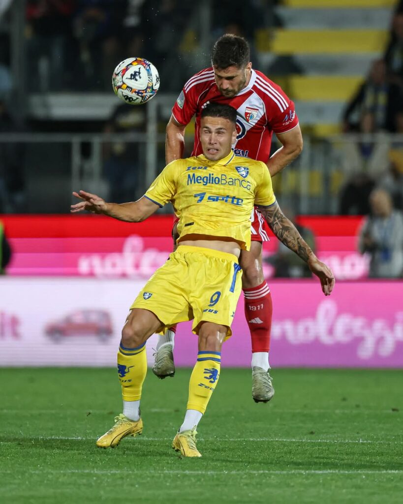 Mantova sotto di due gol contro il Frosinone