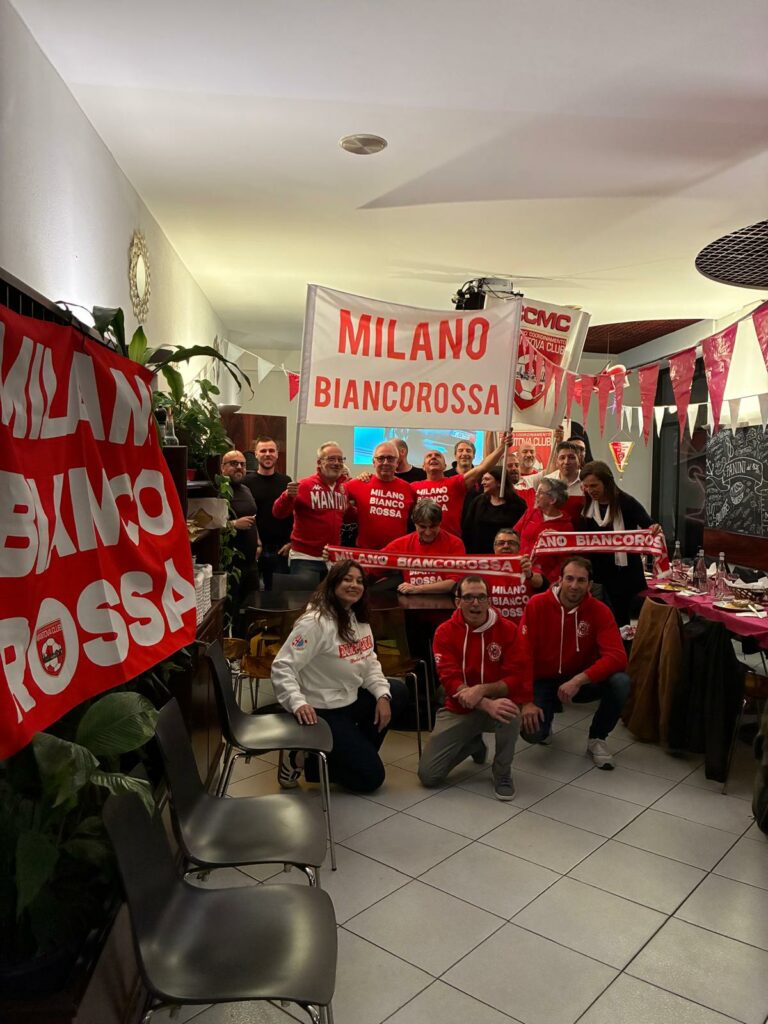 la cena del club Milano Biancorossa