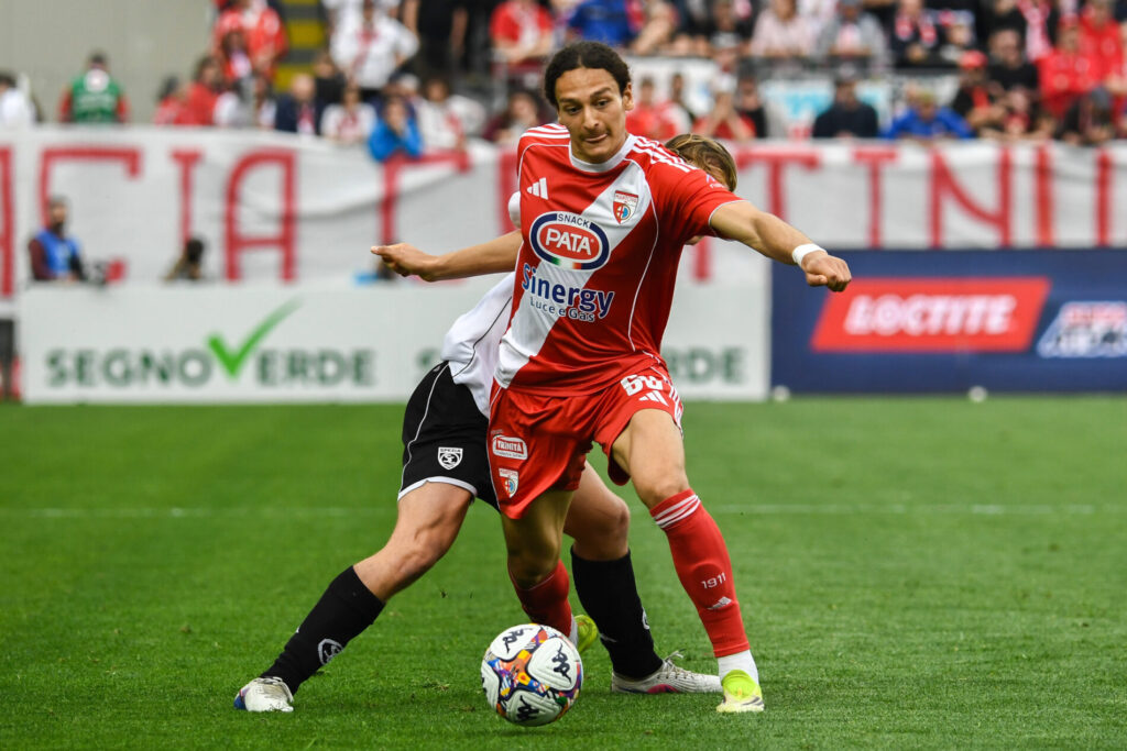 Benaïssa in azione con la maglia del Mantova
