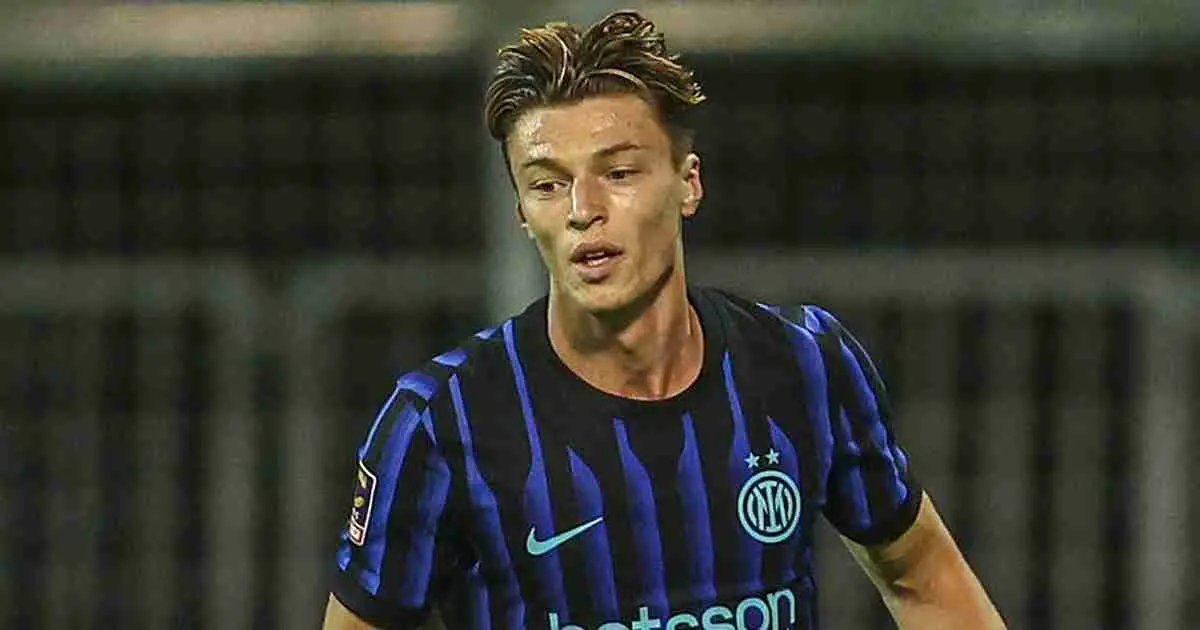Matteo Spinaccè, attaccante dell'Inter attesa in settimana in riva al Mincio