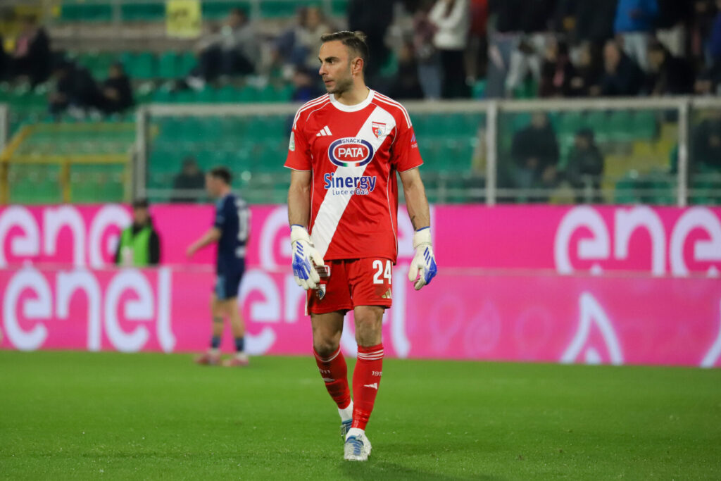 Il portiere del Mantova Francesco Bardi