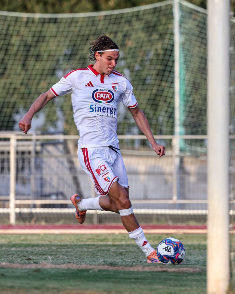 Filippo Vesentini in azione con la maglia del Mantova (foto Mantova 1911)