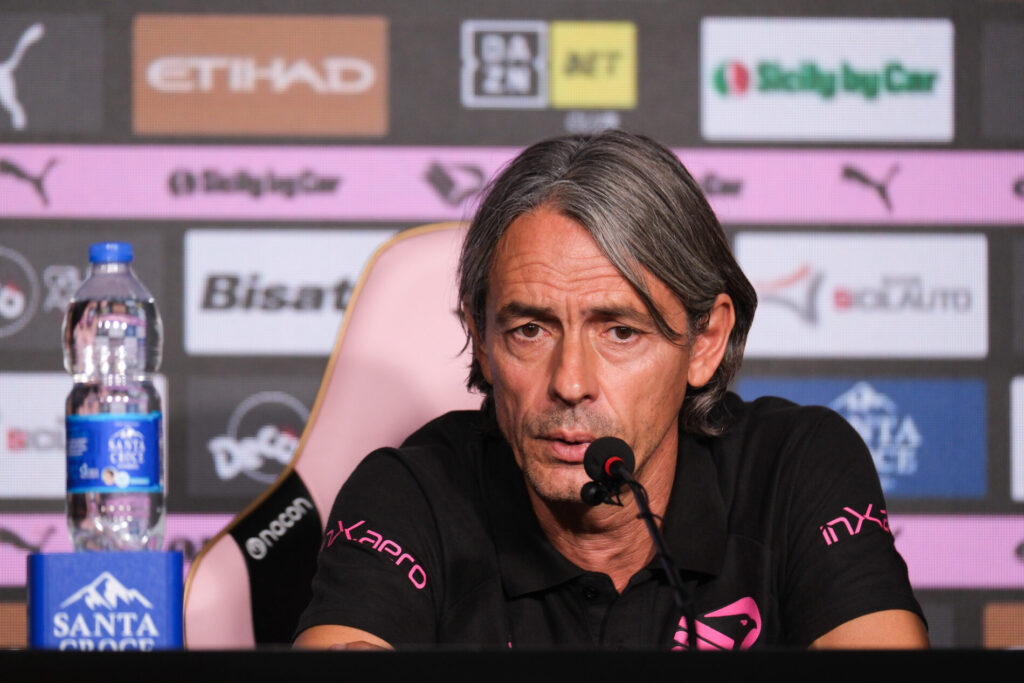 L'allenatore del Palermo Filippo Inzaghi